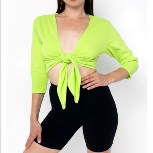 Los Angeles apparel LE WEEKEND TIE TOP